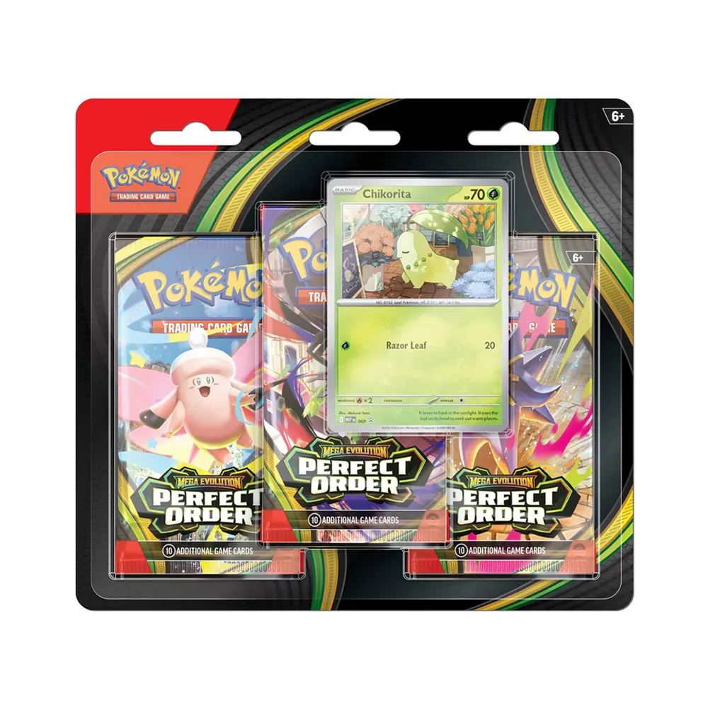Pokémon TCG: Mega Evolution-Perfect Order 3-Pack Blister